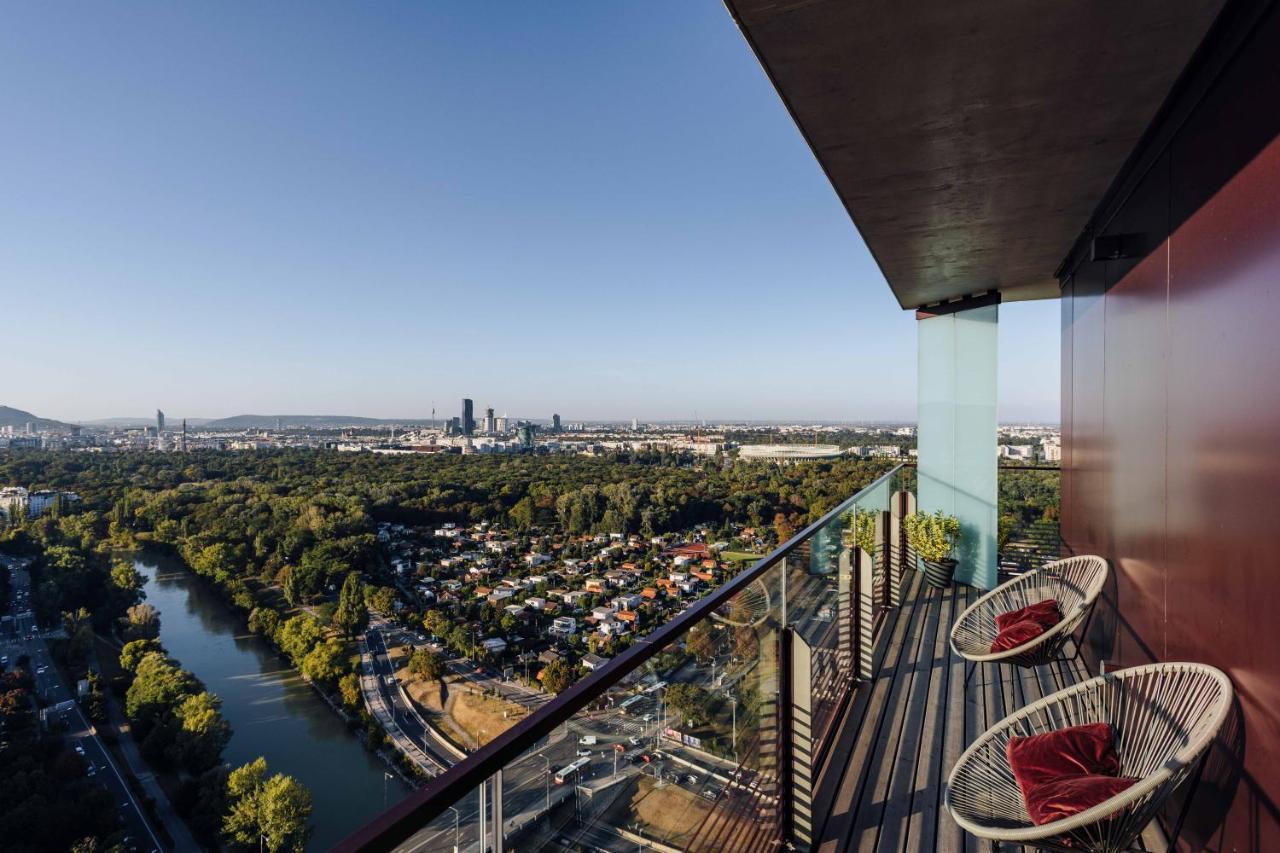 Design Apartment With Amazing View Over Vienna 2 Bagian luar foto