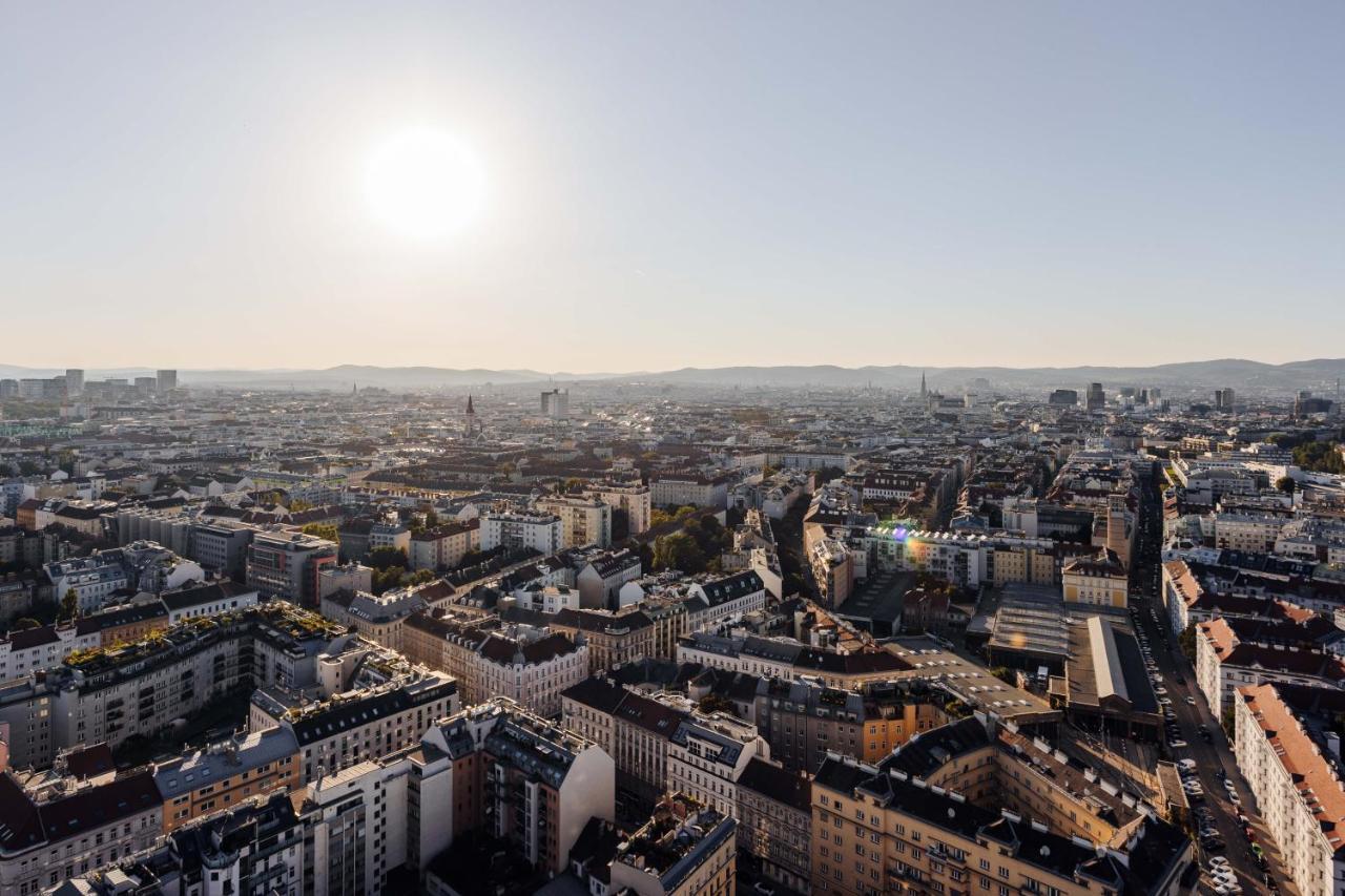 Design Apartment With Amazing View Over Vienna 2 Bagian luar foto
