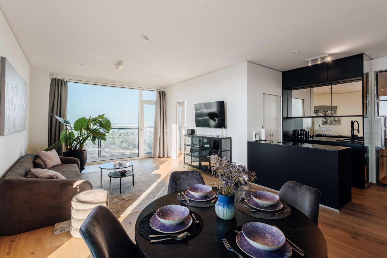 Design Apartment With Amazing View Over Vienna 2 Bagian luar foto